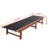 vidaXL Sun Loungers 2 pcs with Table Solid Acacia Wood and Textilene - Image 9