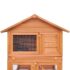 vidaXL Outdoor Rabbit Hutch Wooden Cage 3 Layers - Image 3
