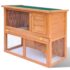 vidaXL Outdoor Rabbit Hutch Small Pet Cage 1 Door Wood - Image 2