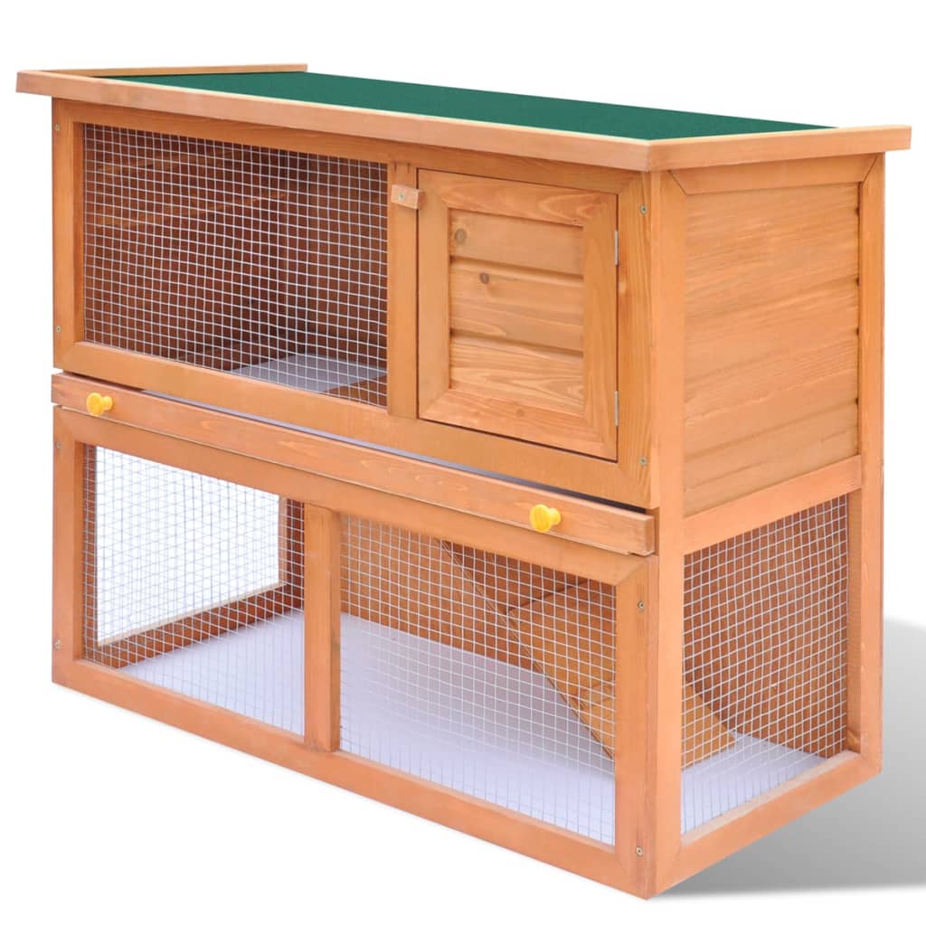 8718475995814_g_en_hd_1 vidaXL Outdoor Rabbit Hutch Small Pet Cage 1 Door Wood - Image 2