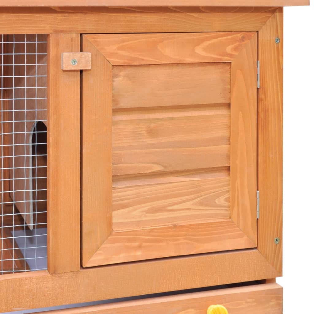 8718475995814_g_en_hd_2 vidaXL Outdoor Rabbit Hutch Small Pet Cage 1 Door Wood - Image 3