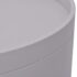 vidaXL Side Table with Serving Tray Round 39.5x44.5 cm Grey - Image 5
