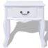 vidaXL Bedside Cabinet MDF White - Image 2
