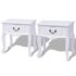 vidaXL Bedside Cabinets 2 pcs MDF White