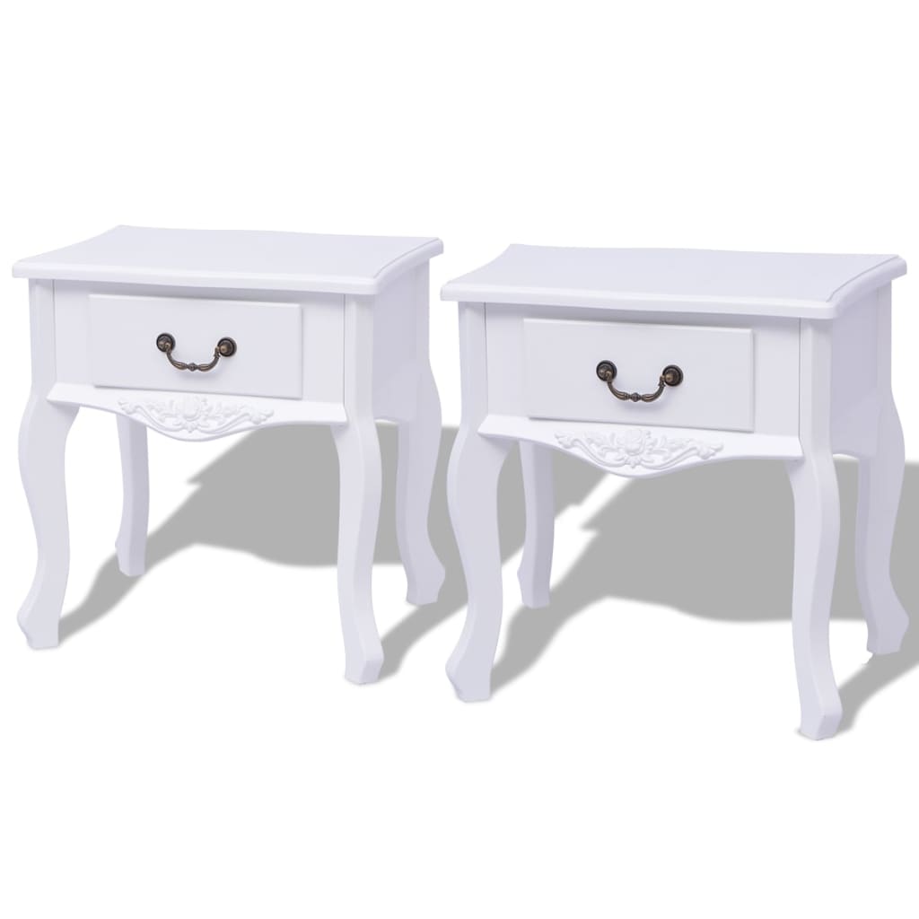 8718475996750_a_en_hd_1 vidaXL Bedside Cabinets 2 pcs MDF White - Image 1