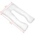 vidaXL Pregnancy Pillow 90x145 cm White - Image 4