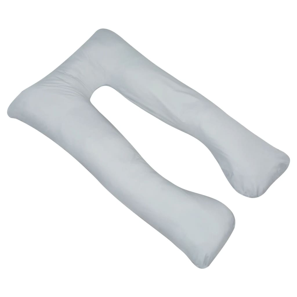 8718475997986_g_en_hd_1 vidaXL Pregnancy Pillow 90x145 cm Grey - Image 2