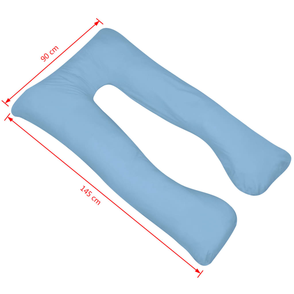 8718475997993_g_en_hd_3 vidaXL Pregnancy Pillow 90x145 cm Light Blue - Image 4