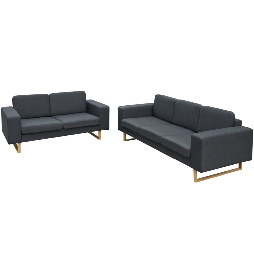 8718475998402_a_en_hd_1 vidaXL 2-Seater and 3-Seater Sofa Set Dark Grey - Image 1