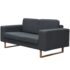 vidaXL 2-Seater and 3-Seater Sofa Set Dark Grey - Image 2