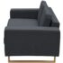 vidaXL 2-Seater and 3-Seater Sofa Set Dark Grey - Image 4