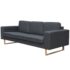 vidaXL 2-Seater and 3-Seater Sofa Set Dark Grey - Image 5