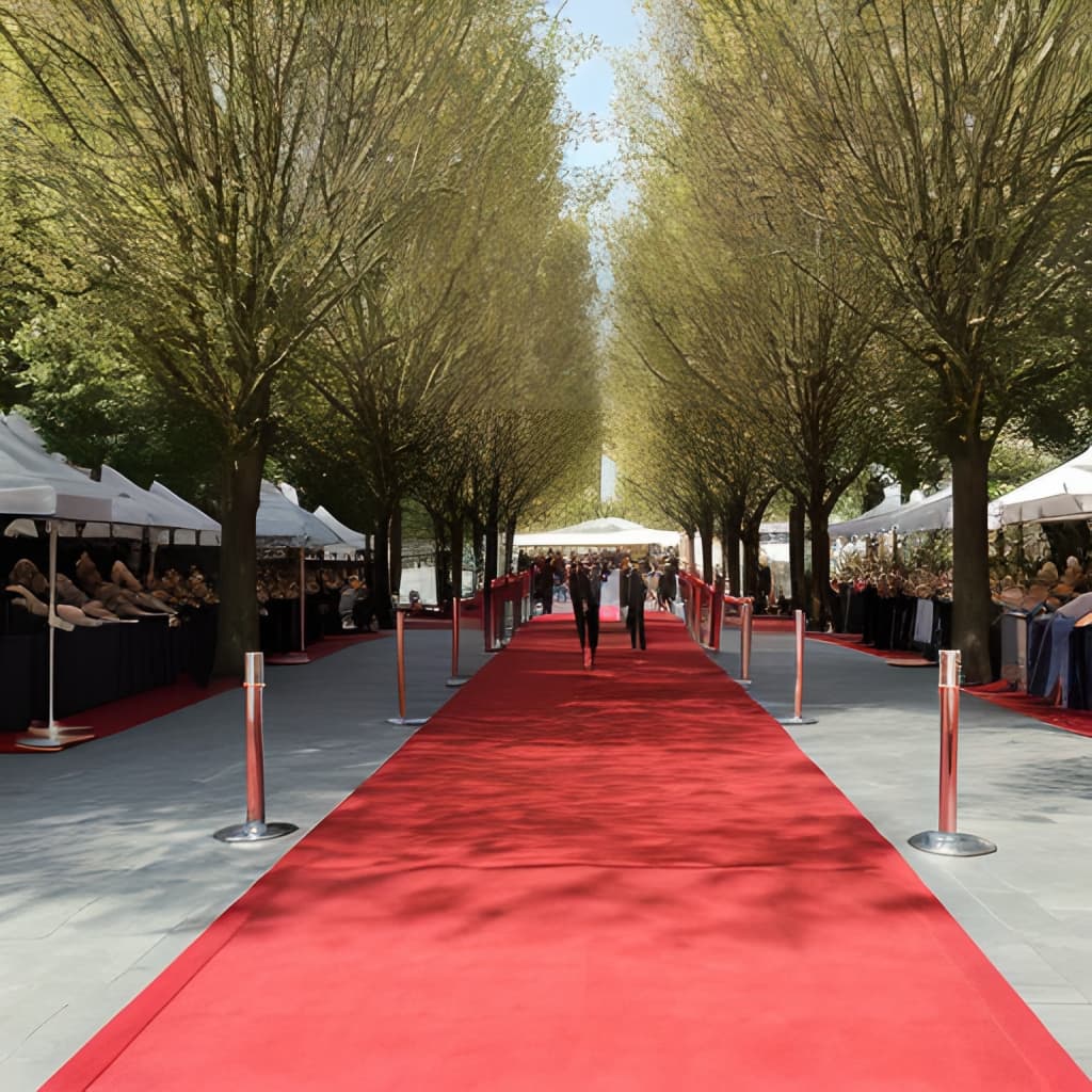 8718475998679_g_en_hd_1 vidaXL Exhibition Carpet Plain 1x12 m Red - Image 2