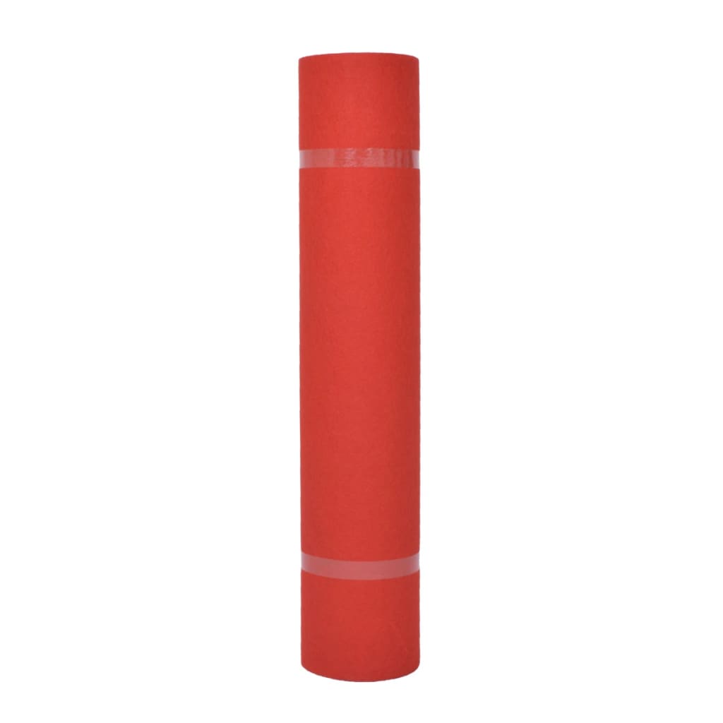 8718475998686_g_en_hd_1 vidaXL Exhibition Carpet Plain 1x24 m Red - Image 2