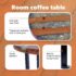 vidaXL Coffee Table Teak Resin 60 cm - Image 11