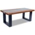 vidaXL Coffee Table Teak Resin 100x50 cm - Image 7