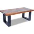 vidaXL Coffee Table Teak Resin 100x50 cm - Image 8