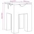 vidaXL Stool Solid Teak Wood - Image 11