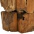 vidaXL Coffee Table Solid Teak Driftwood 60 cm - Image 8