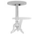 vidaXL Side Table Round Aluminium Silver