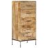 vidaXL Chest of Drawers 45x35x106 cm Solid Mango Wood