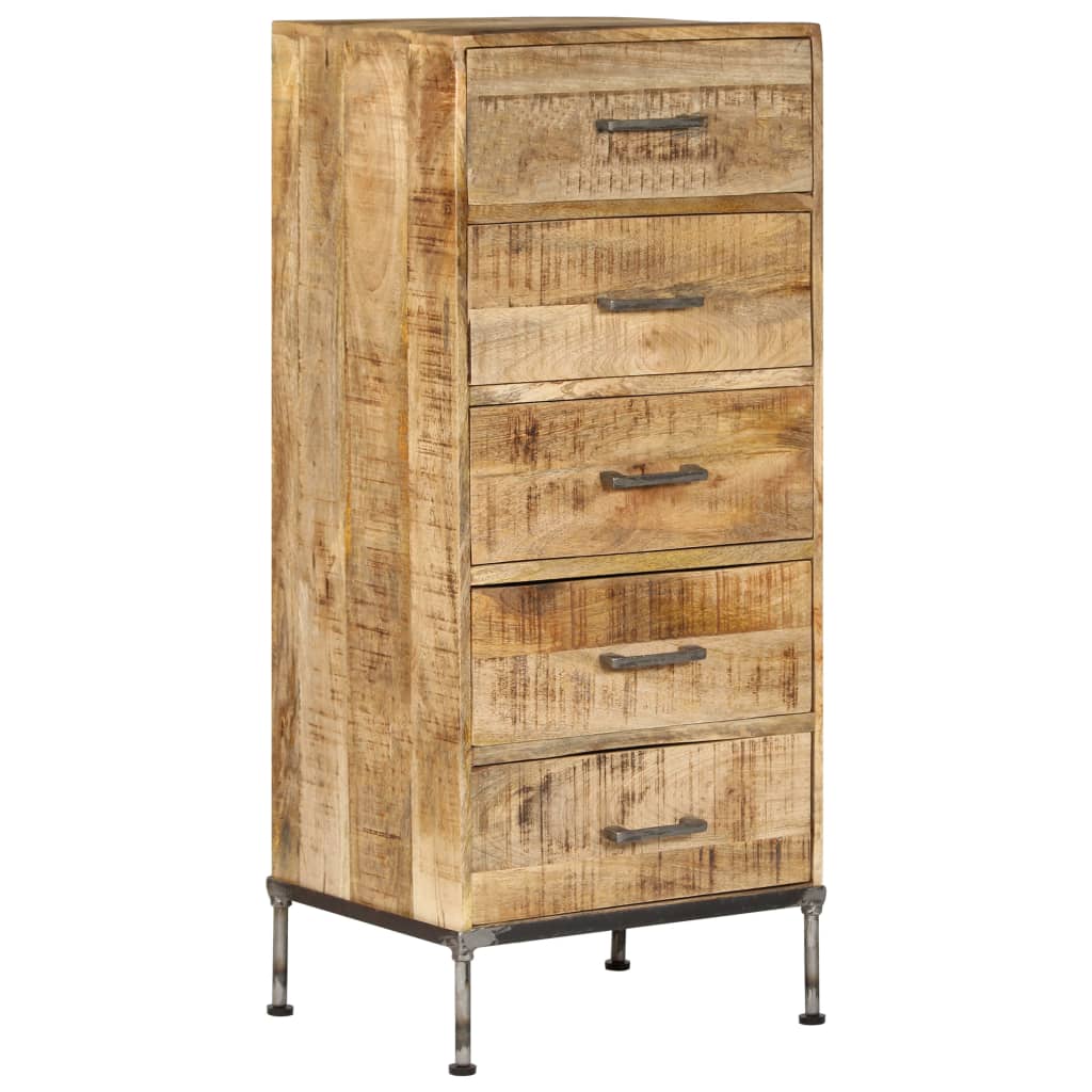 8719883549880_a_en_hd_1 vidaXL Chest of Drawers 45x35x106 cm Solid Mango Wood - Image 1