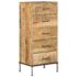 vidaXL Chest of Drawers 45x35x106 cm Solid Mango Wood - Image 13