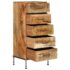 vidaXL Chest of Drawers 45x35x106 cm Solid Mango Wood - Image 5