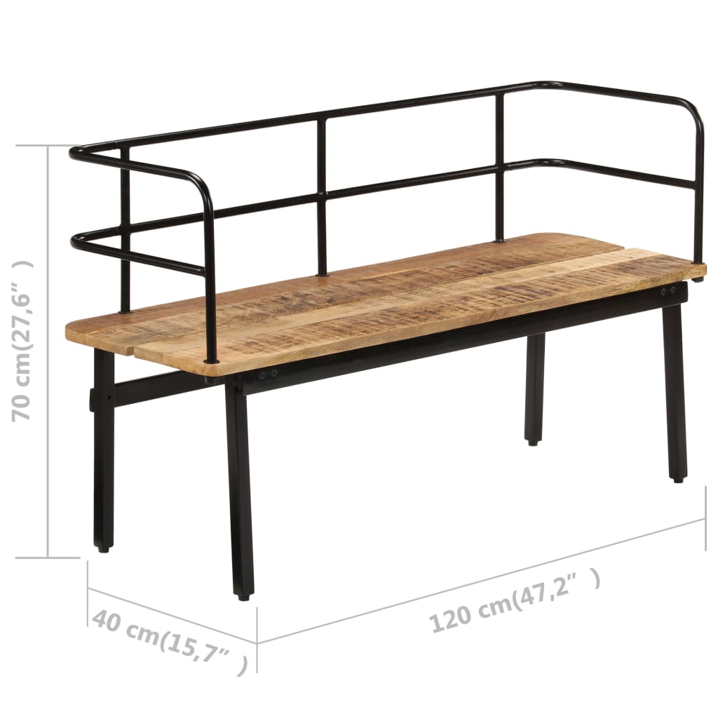 8719883549897_g_en_hd_7 vidaXL Bench 120x40x70 cm Solid Mango Wood - Image 8