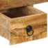 vidaXL Desk with 2 Drawers 110x50x77 cm Solid Mango Wood - Image 7