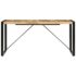 vidaXL Dining Table 160x80x75 cm Solid Mango Wood - Image 3