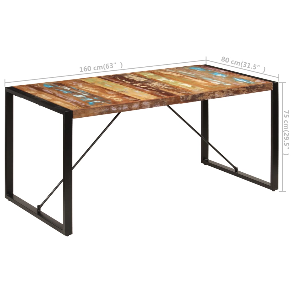 8719883551067_g_en_hd_7 vidaXL Dining Table 160x80x75 cm Solid Reclaimed Wood - Image 8