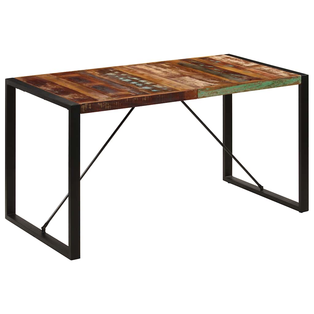 8719883551098_a_en_hd_1 vidaXL Dining Table 140x70x75 cm Solid Reclaimed Wood - Image 1