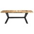 vidaXL Dining Table 200x100x75 cm Solid Mango Wood - Image 2