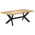 vidaXL Dining Table 200x100x75 cm Solid Mango Wood - Image 8