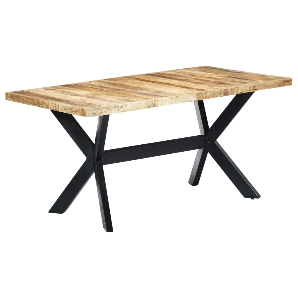 8719883551210_g_en_hd_7 vidaXL Dining Table 160x80x75 cm Solid Rough Mango Wood - Image 8