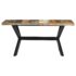vidaXL Dining Table 160x80x75 cm Solid Reclaimed Wood - Image 2