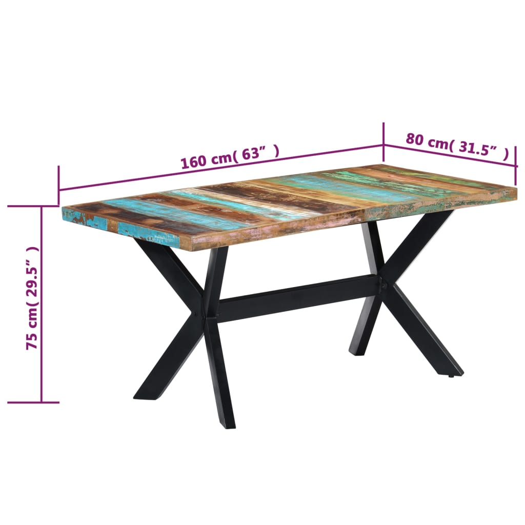 8719883551234_g_en_hd_6 vidaXL Dining Table 160x80x75 cm Solid Reclaimed Wood - Image 7