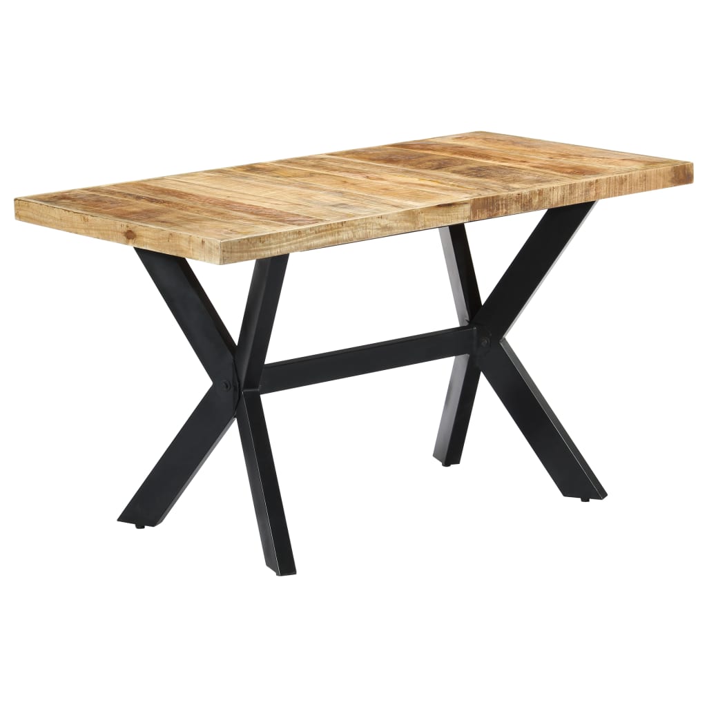 8719883551258_a_en_hd_1 vidaXL Dining Table 140x70x75 cm Solid Rough Mango Wood - Image 1