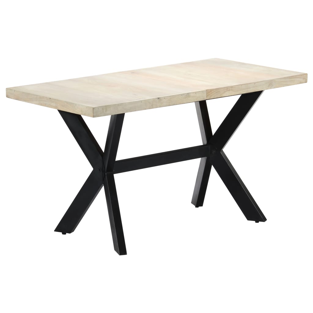 8719883551265_a_en_hd_1 vidaXL Dining Table 140x70x75 cm Solid Bleached Mango Wood - Image 1