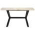 vidaXL Dining Table 140x70x75 cm Solid Bleached Mango Wood - Image 2
