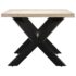 vidaXL Dining Table 140x70x75 cm Solid Bleached Mango Wood - Image 3