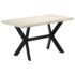 vidaXL Dining Table 140x70x75 cm Solid Bleached Mango Wood - Image 10