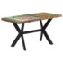 vidaXL Dining Table 140x70x75 cm Solid Reclaimed Wood - Image 11
