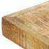 vidaXL Dining Table 120x60x75 cm Solid Rough Mango Wood - Image 4