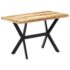 vidaXL Dining Table 120x60x75 cm Solid Rough Mango Wood - Image 7