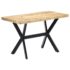vidaXL Dining Table 120x60x75 cm Solid Rough Mango Wood - Image 10