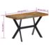 vidaXL Dining Table 120x60x75 cm Solid Reclaimed Wood - Image 7