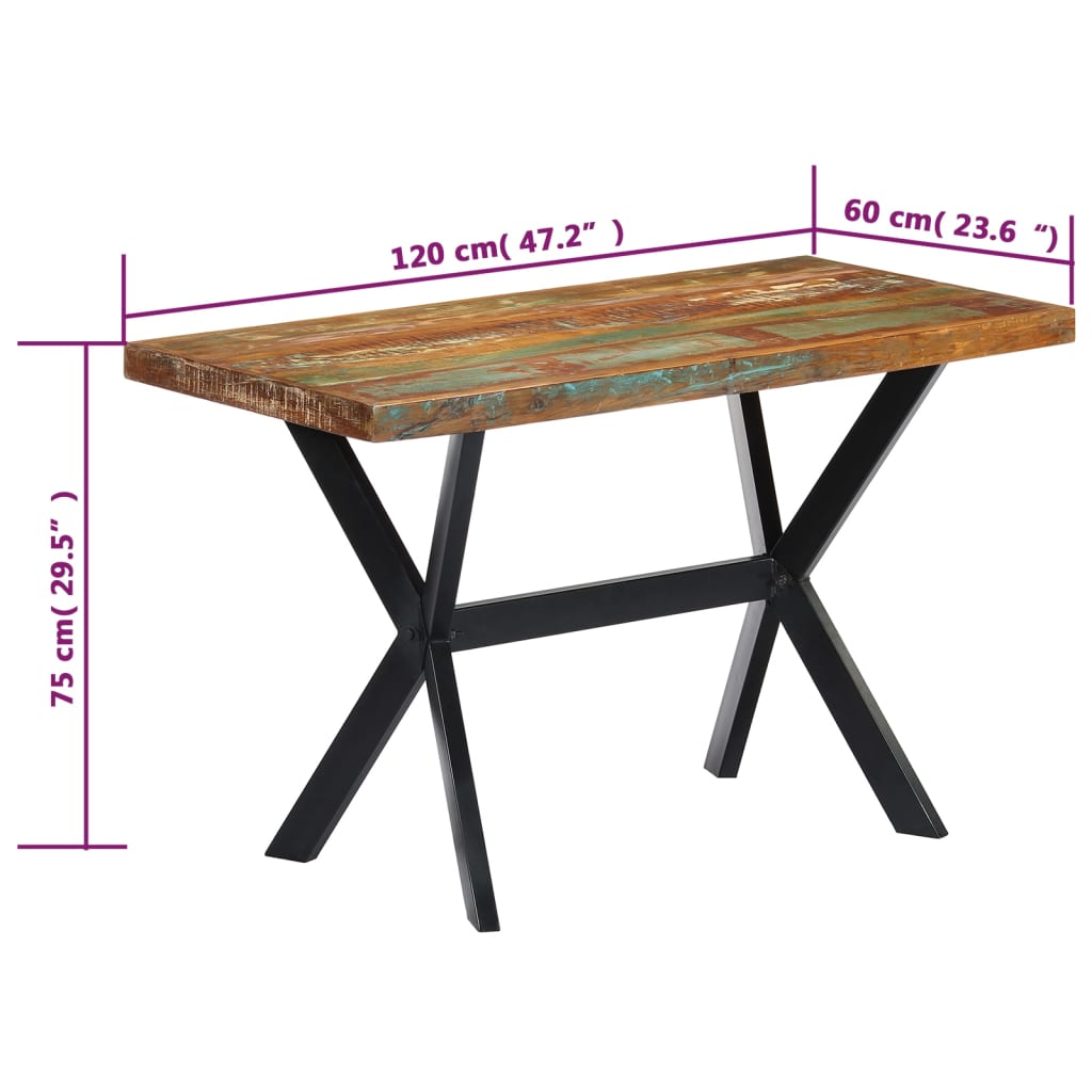 8719883551319_g_en_hd_6 vidaXL Dining Table 120x60x75 cm Solid Reclaimed Wood - Image 7