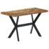 vidaXL Dining Table 120x60x75 cm Solid Reclaimed Wood - Image 9